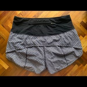 Lululemon high waisted speed shorts